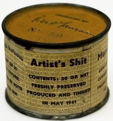 "Artist's Shit" by Piero Manzoni (1961)